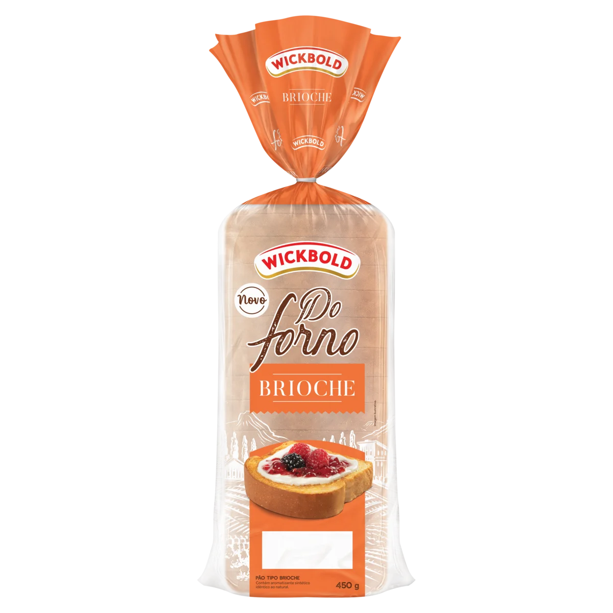 Pão Brioche Wickbold do Forno Pacote 450g