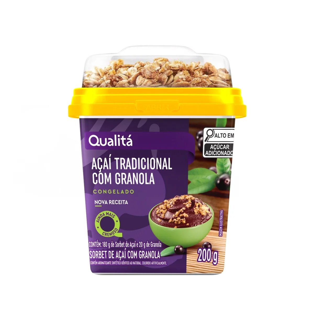 Açaí Tradicional com Granola Qualitá 200g