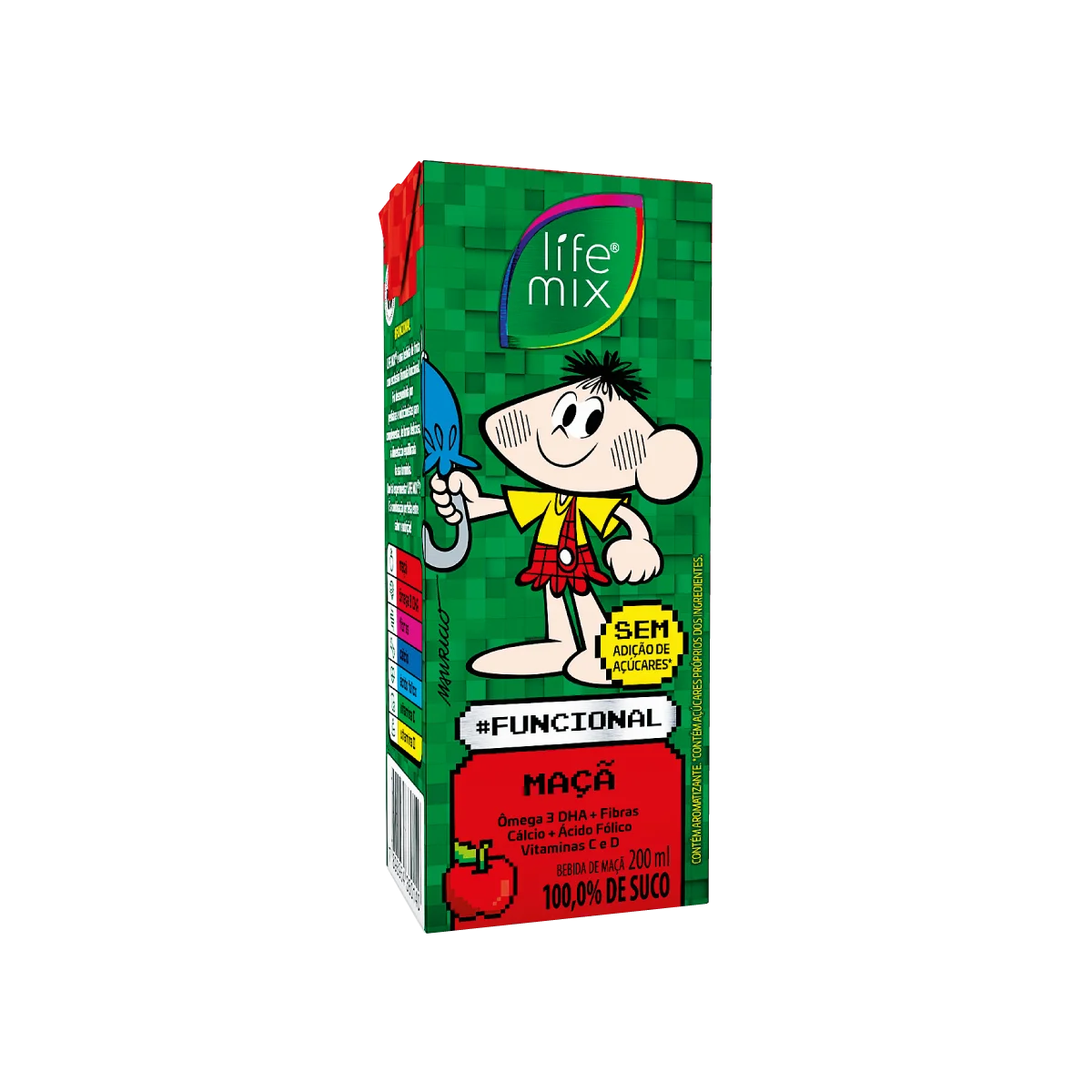 Suco Maçã Turma da Mônica Life Mix Caixa 200ml