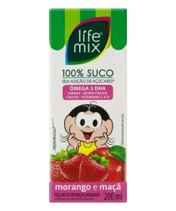 Suco Morango e Maçã Turma da Mônica Life Mix Caixa 200ml