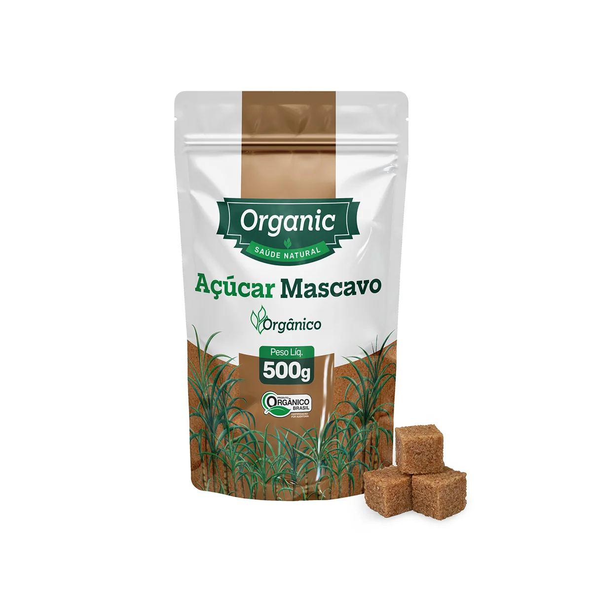 Açúcar Mascavo Orgânico ORGANIC Pacote 500g