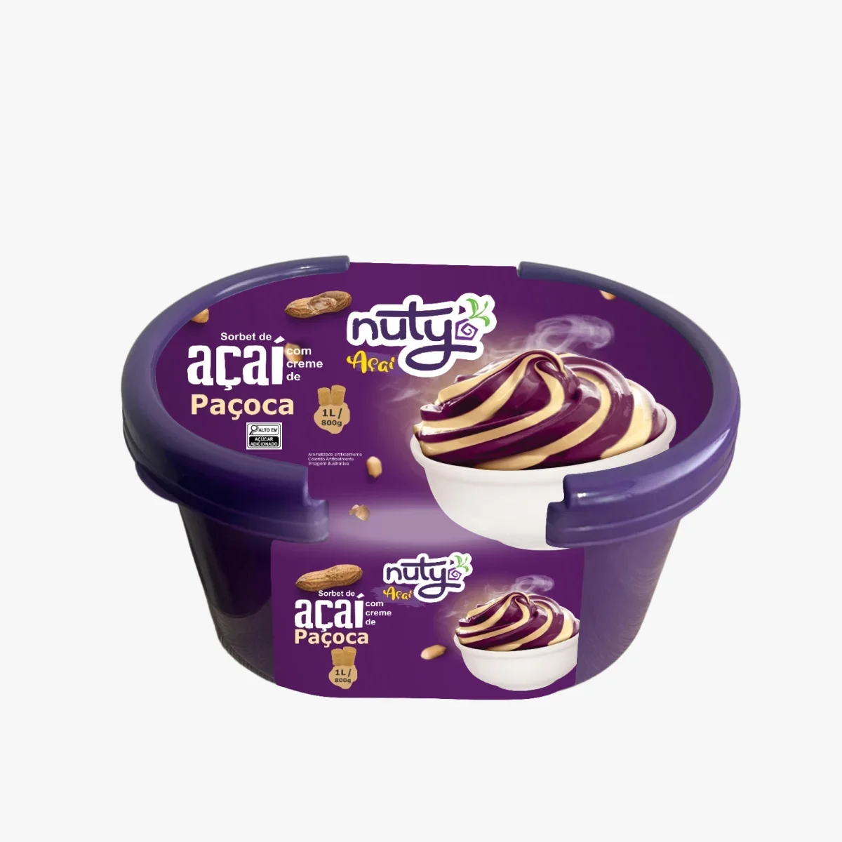 Açaí com Paçoca Nuty 1L
