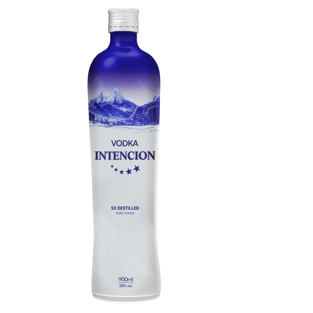 Vodka 5x Destilada Intencion Garrafa 900ml