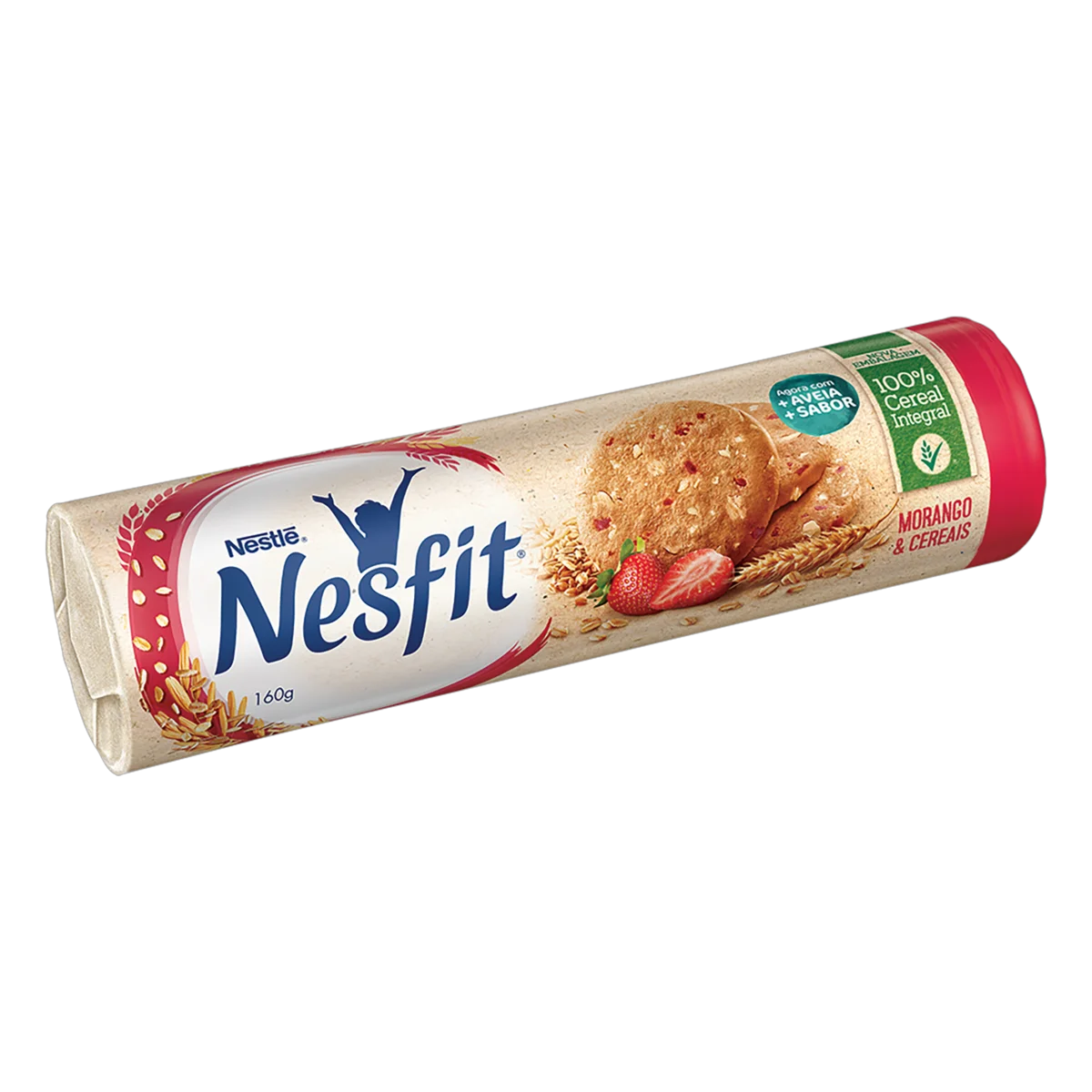 NESFIT Biscoito Morango e Cereais 160g
