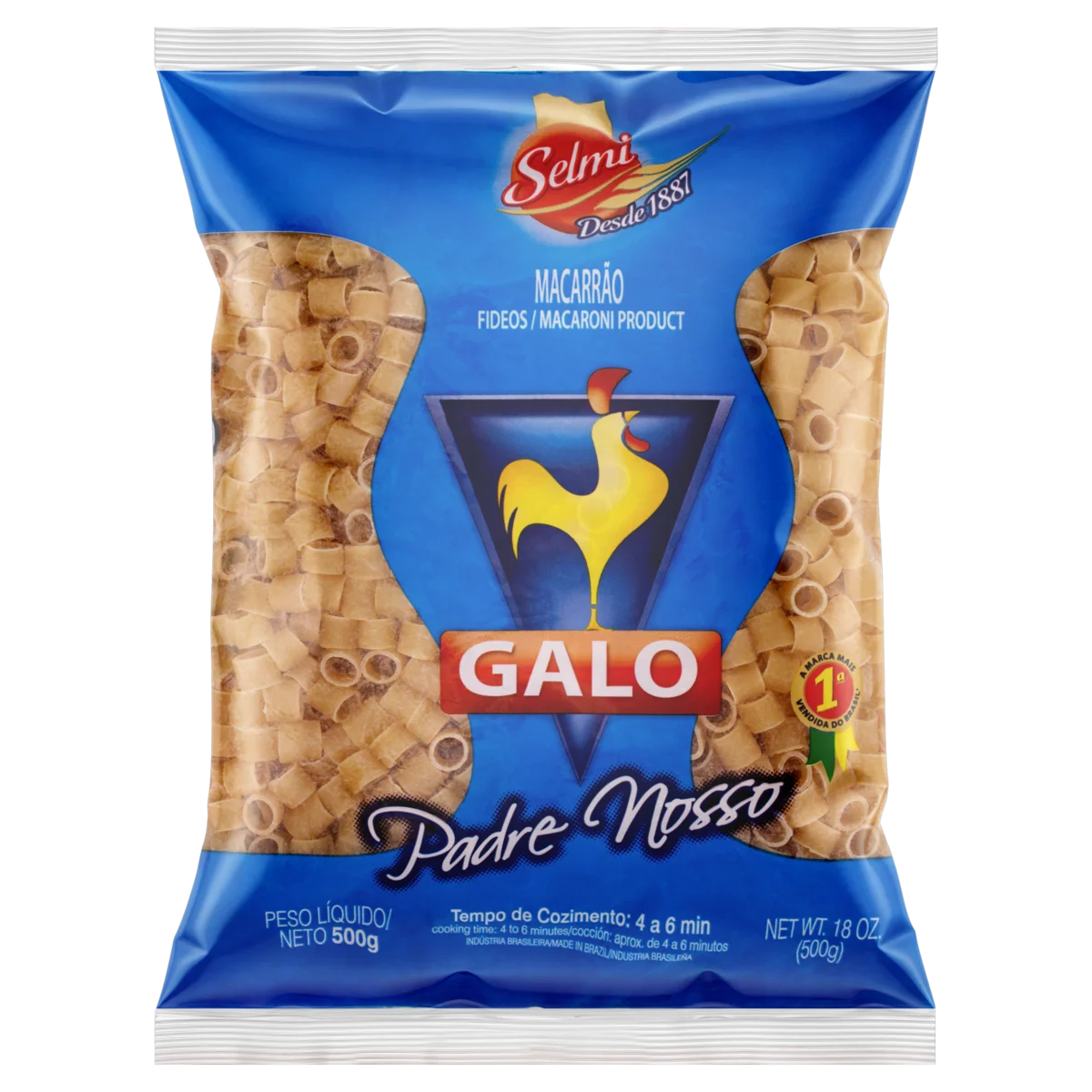 Macarrão de Sêmola Padre Nosso Galo Pacote 500g