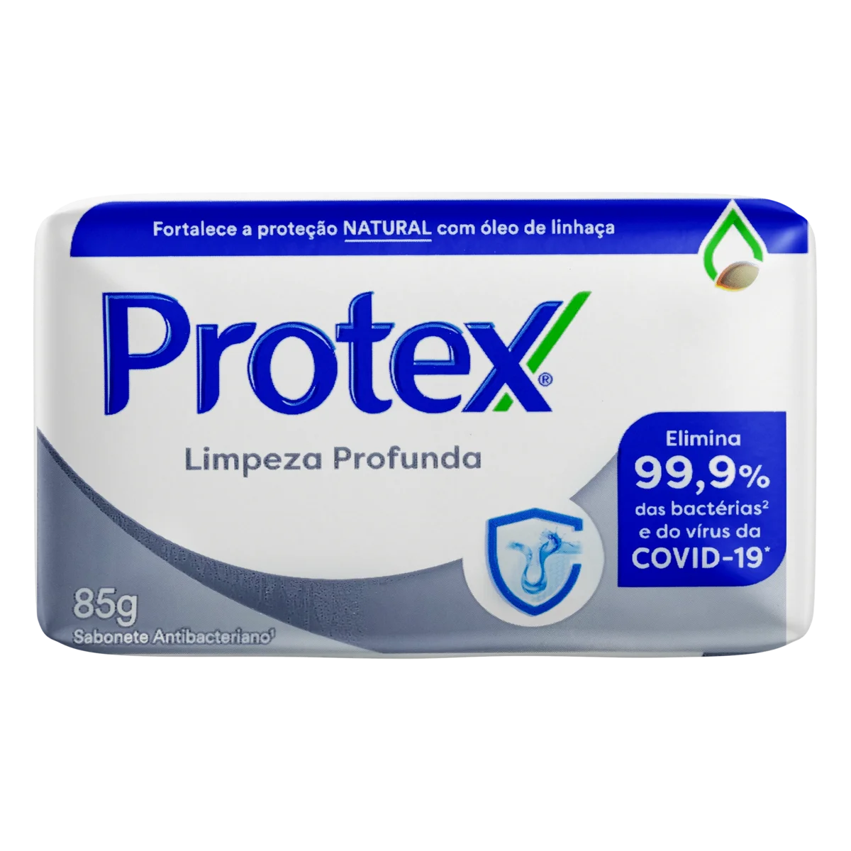 Sabonete Barra Antibacteriano Protex Limpeza Profunda Envoltório 85g