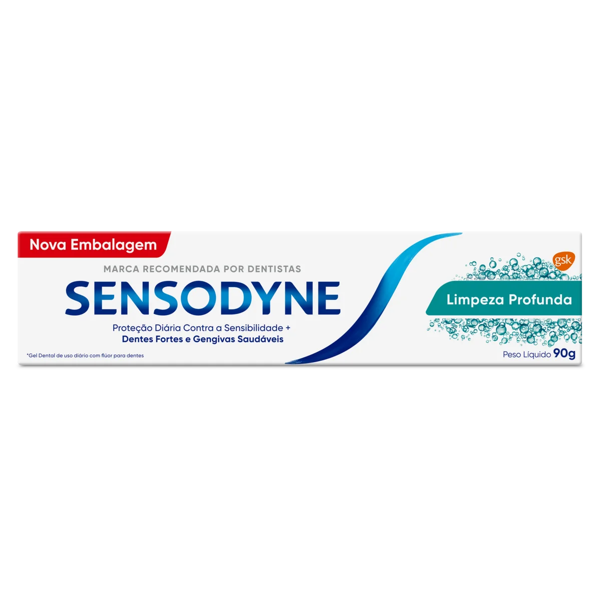 Gel Dental Sensodyne Limpeza Profunda Caixa 90g