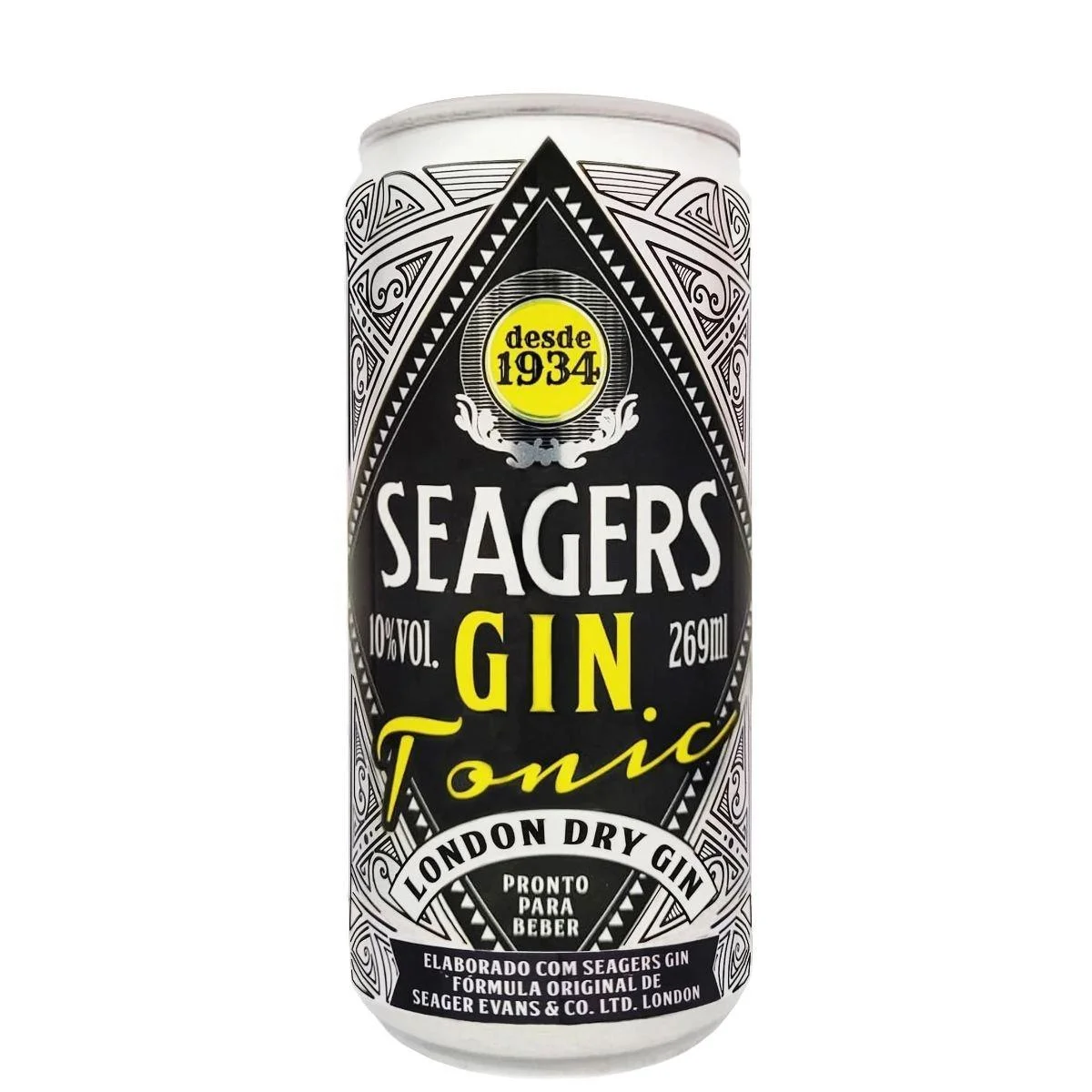 Gin Tônica Seagers Lata 269ml(GELADO)