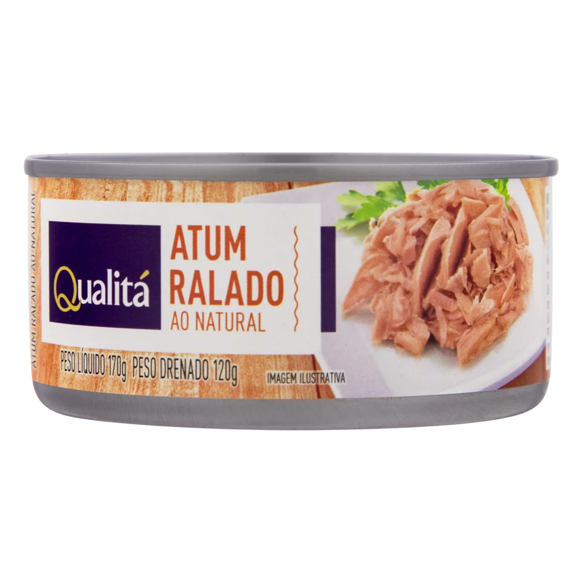 Atum Ralado ao Natural Qualitá Lata 170g