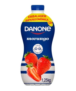 Iogurte Líquido Parcialmente Desnatado Danone Morango 1,25KG