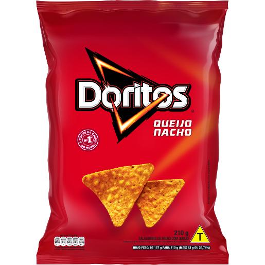 Salgadinho Elma Chips 210g - Doritos - Queijo Nacho