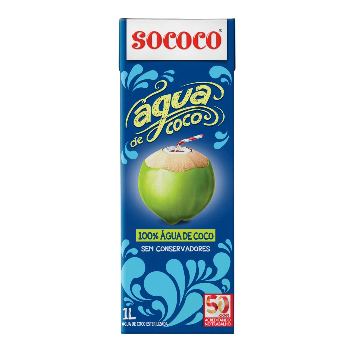Água de Coco Sococo 1 Litro (GELADO)