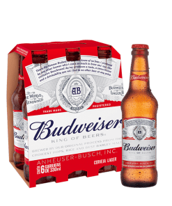 Cerveja Budweiser 330ML CJ 6UN (GELADA)