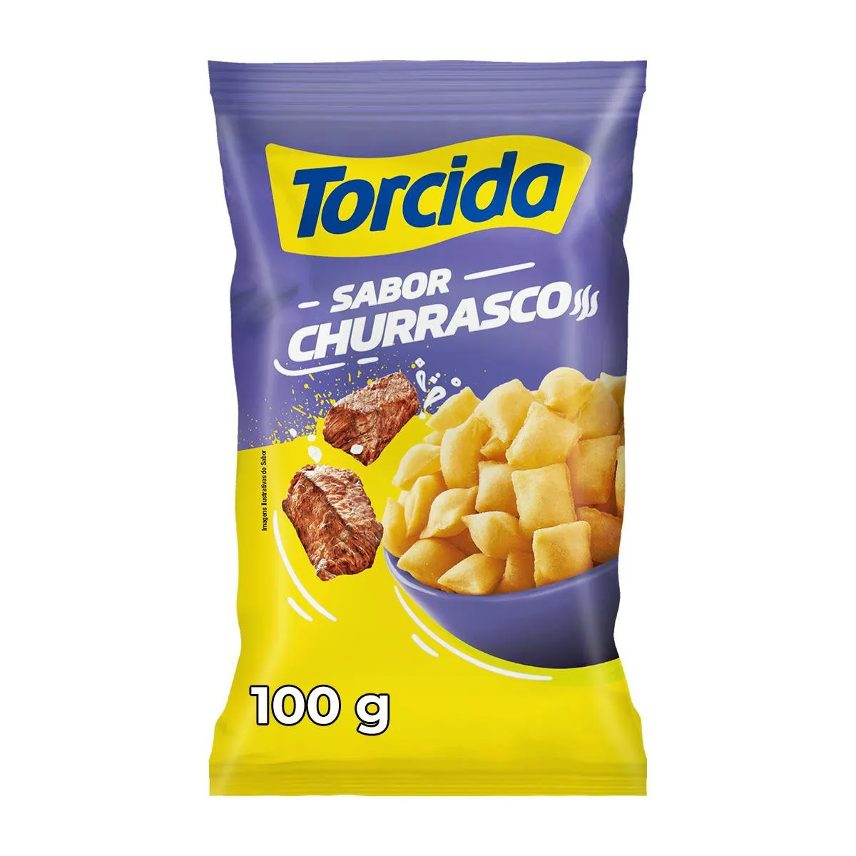Salgadinho Churrasco Torcida 100g